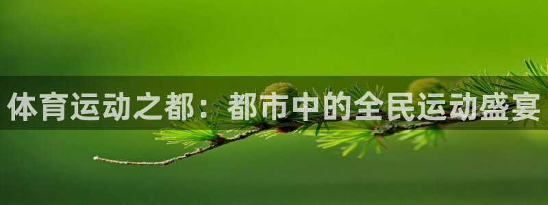 yy易游官网下载注册：体育运动之都：都市中的全民运动