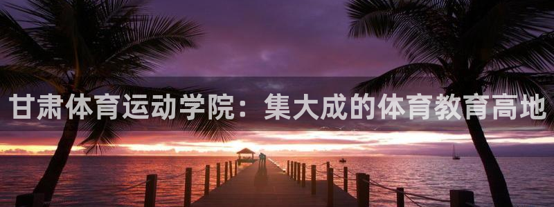  yy易游体育是什么：甘肃体育运动学院：集大成的体育教育高地